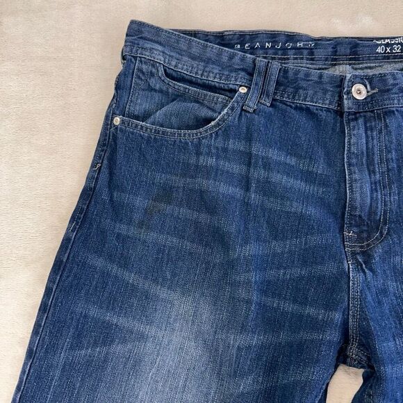 SEAN JOHN Jeans Mens 40x32 BEDFORD Dark Wash Denim Classic Straight Leg Pants - Picture 2 of 12